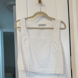 Abercrombie & Fitch White Tank Top
